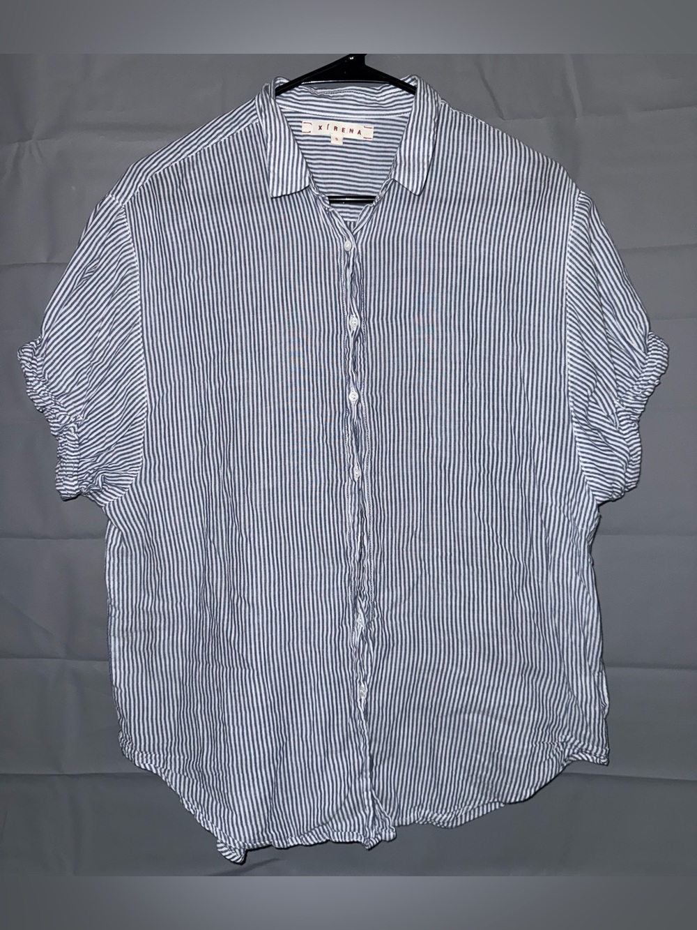 Xirena Windward Stripe Channing Shirt Size S